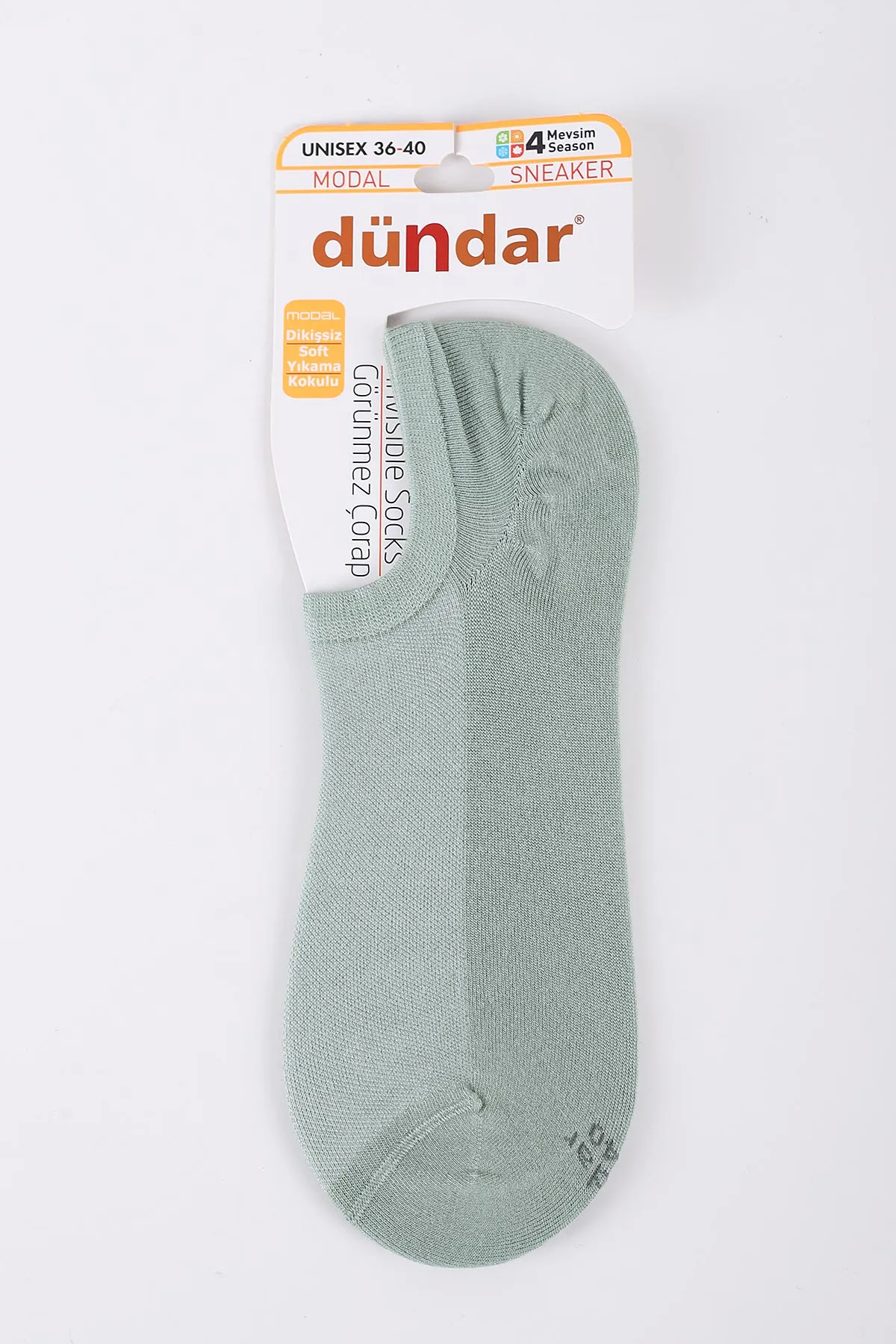 Yeşil Dört Mevsim Kadın Modal Sneaker Çorap 36-40 422986