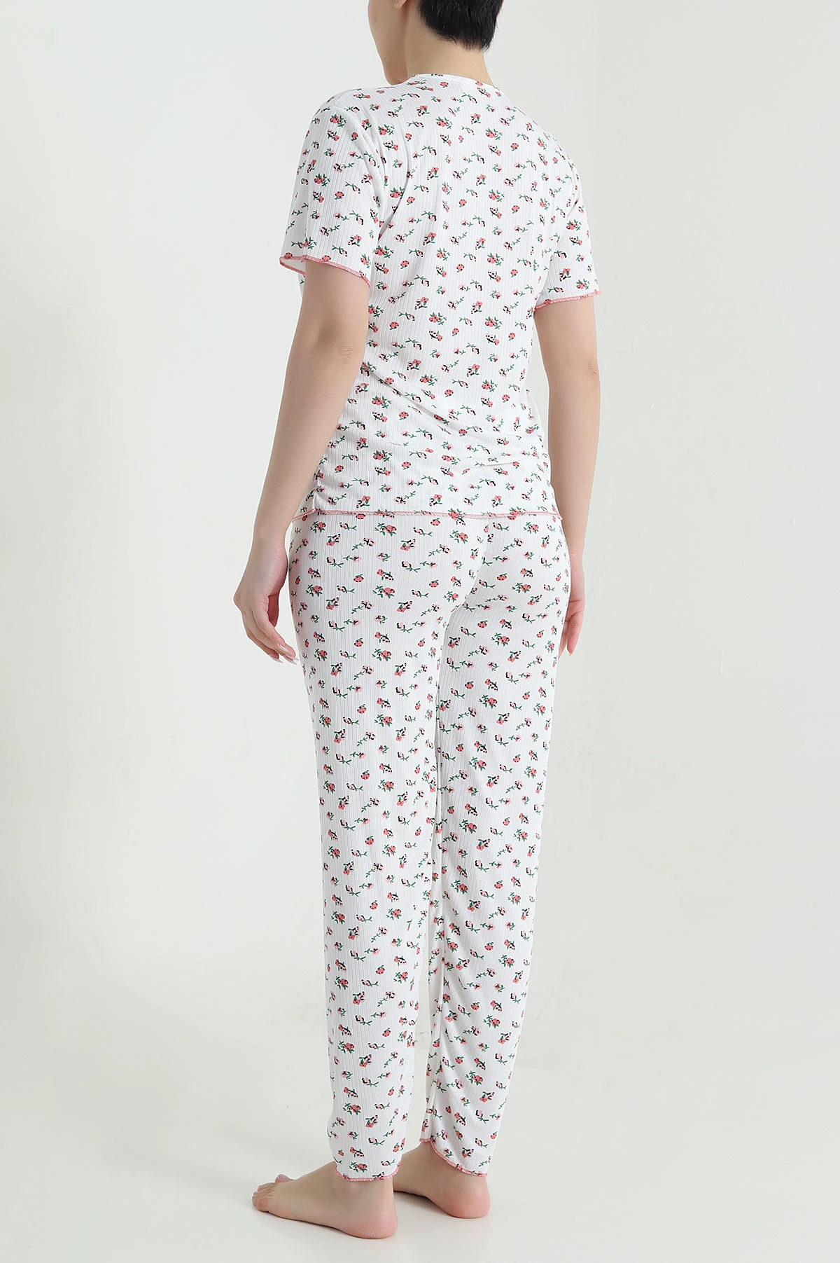 Yeşil Kaşkorse Kadın Pijama Takımı 460462