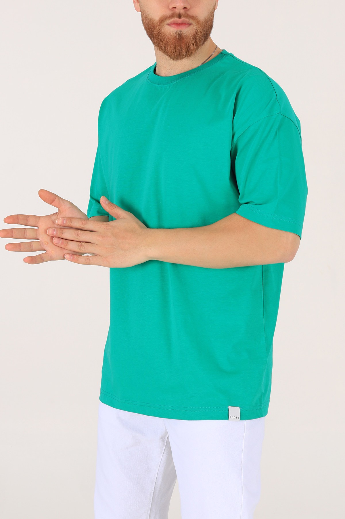Yeşil Oversize Erkek Tişört 170991