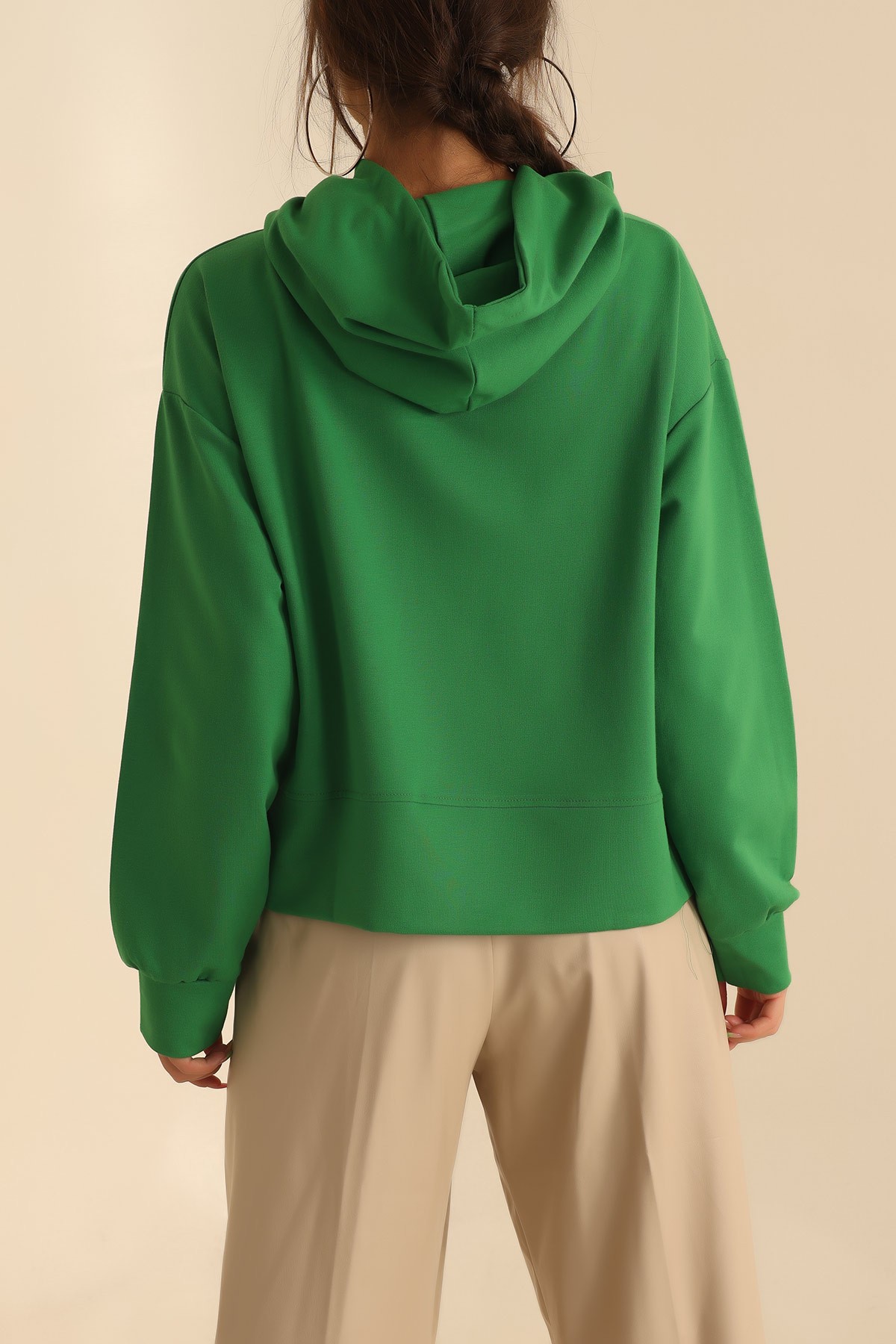 Yeşil Oversize Sweat 204090