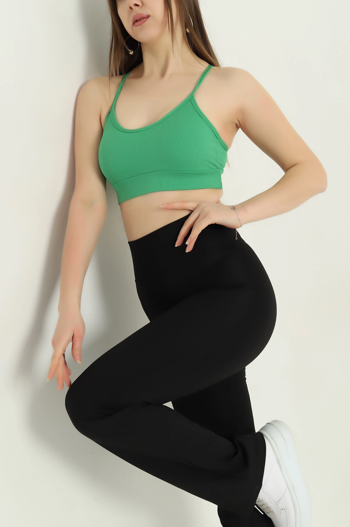 Yeşil Pedli Likralı Büstiyer 337070