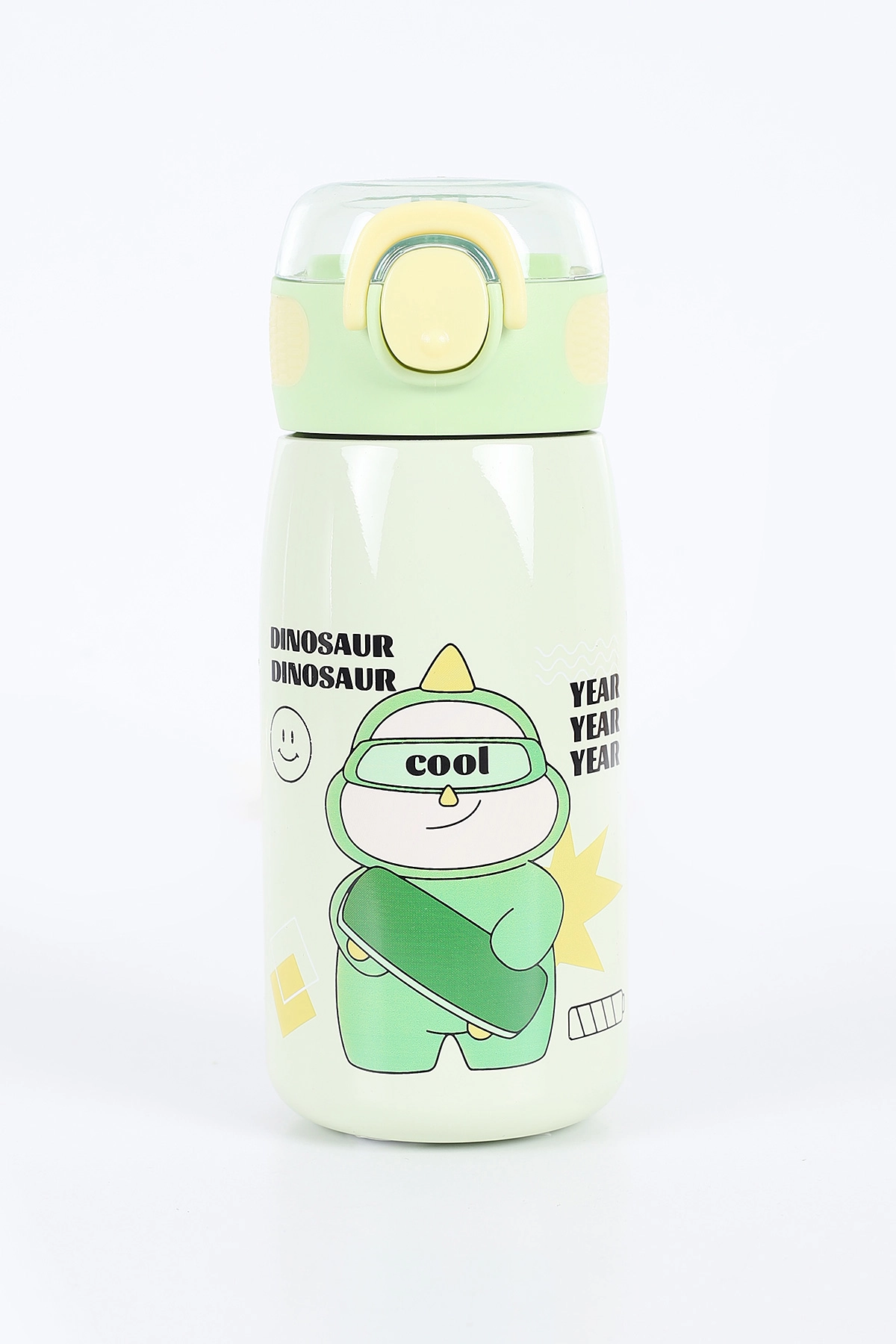 Yeşil Pipetli Çelik Termos-Matara 470 Ml 393140