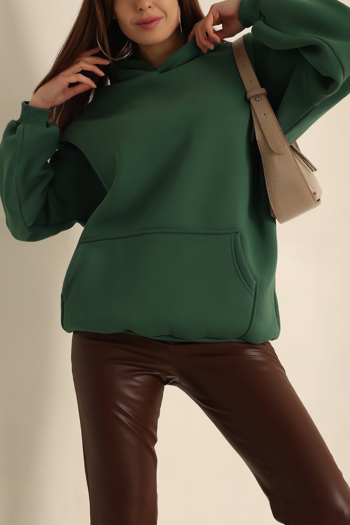 Yeşil Şardonlu Bayan Sweat 224202