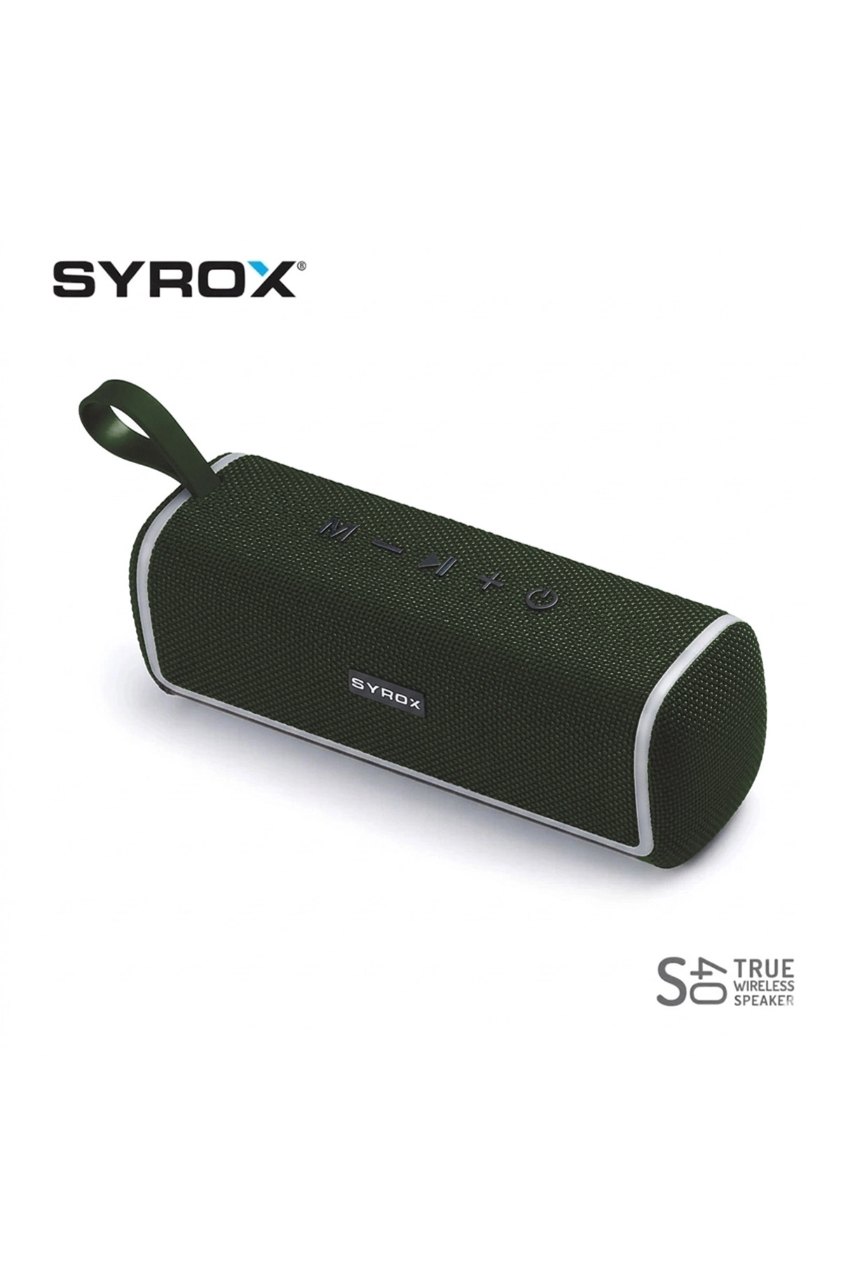 Yeşil Syrox S40 5.0 + EDR full Bas Rgb Led Speaker Taşınabilir Bluetooth Hoparlör 453591