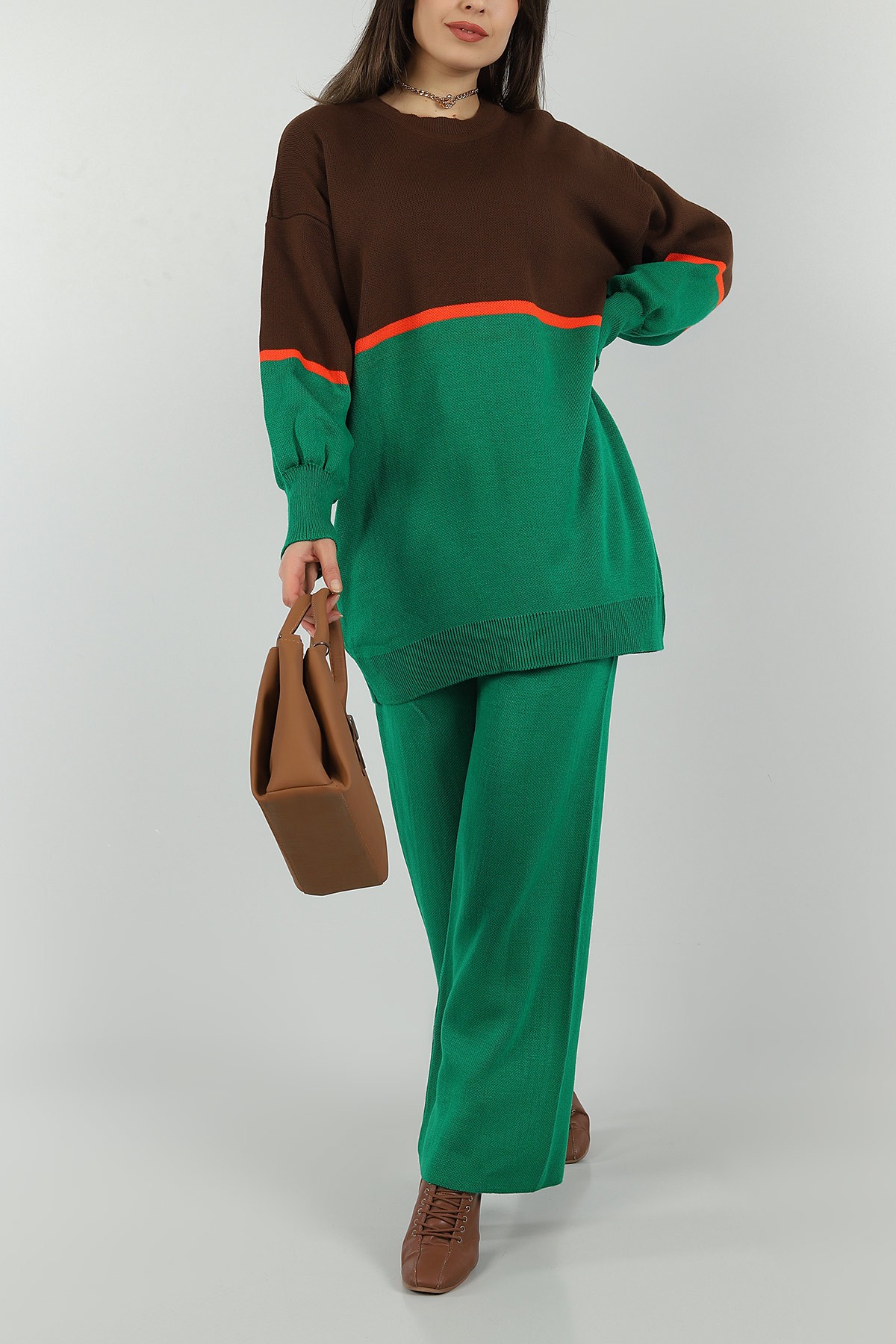 Yeşil Tunik Pantolon Triko İkili Takım 147159