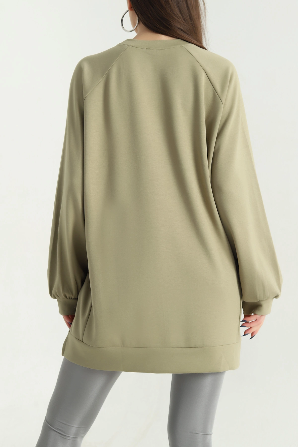 Yeşil Yanları Parçalı Oysho Tunik 339074