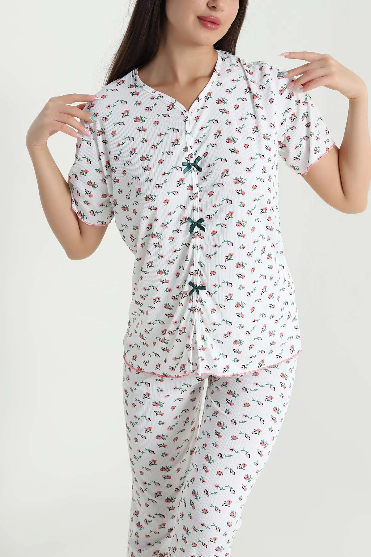 Yeşil Yeni Sezon Kadın Pijama Takımı 466336