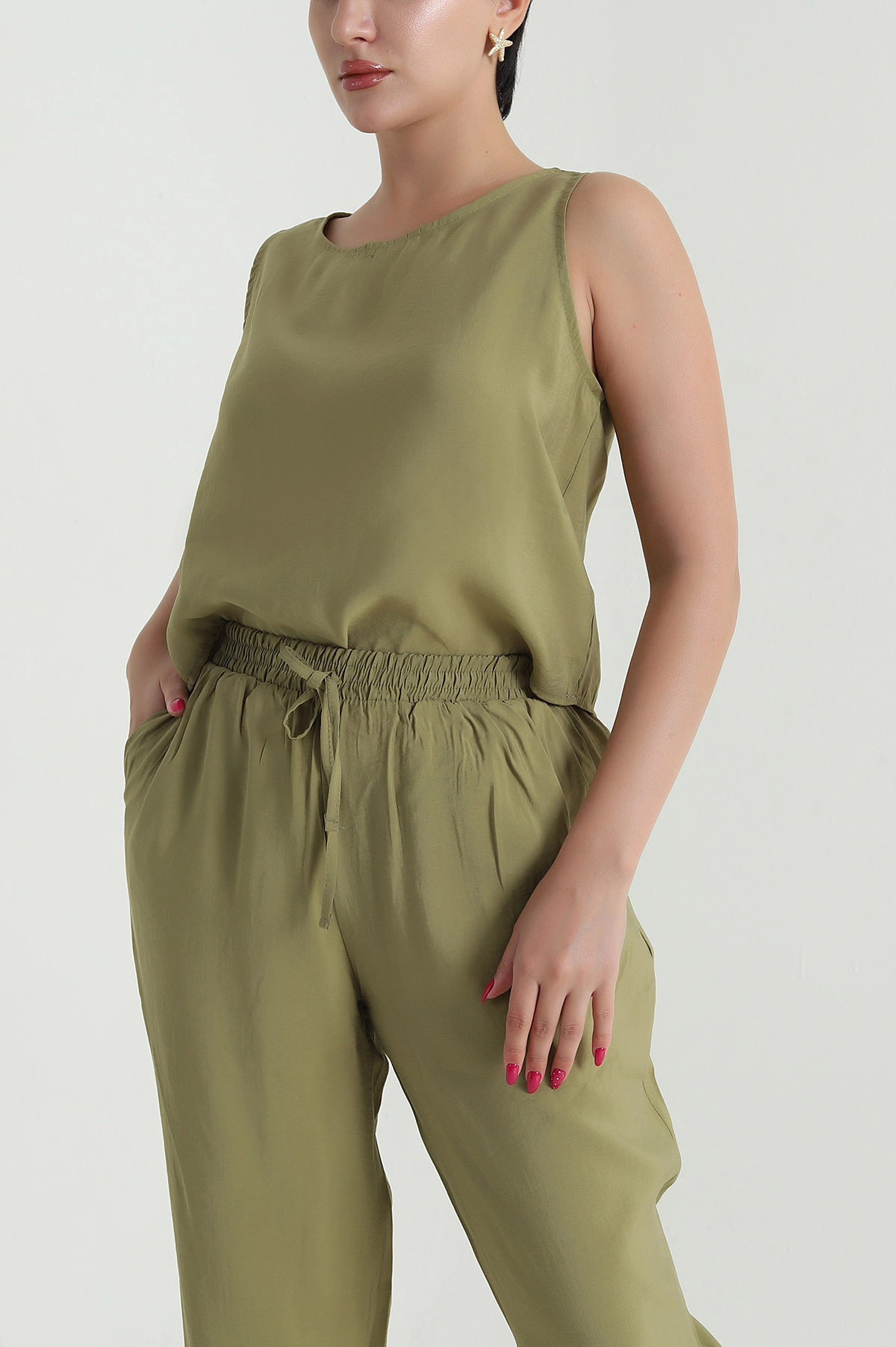 Yeşil Yeni Sezon Modal Kadın İkili Takım 473961