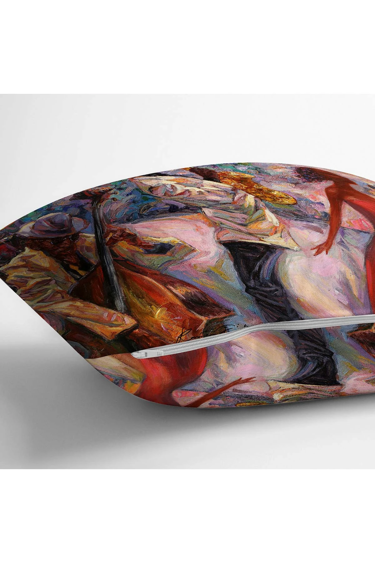 43x43 Dijital Baskılı Fermuarlı Modern Kırlent Kılıfı 272416