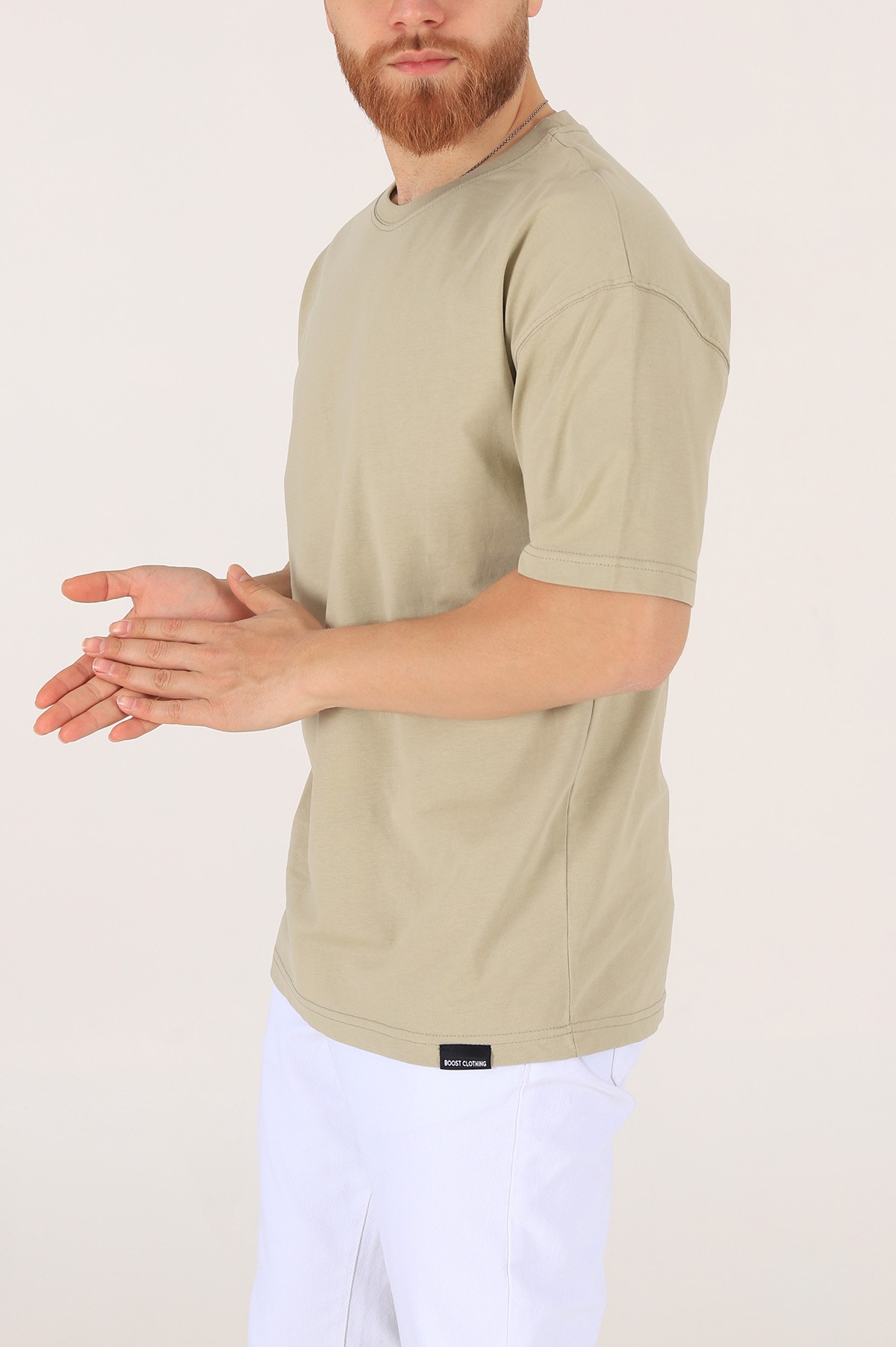 Zeytin Oversize Erkek Tişört 170992