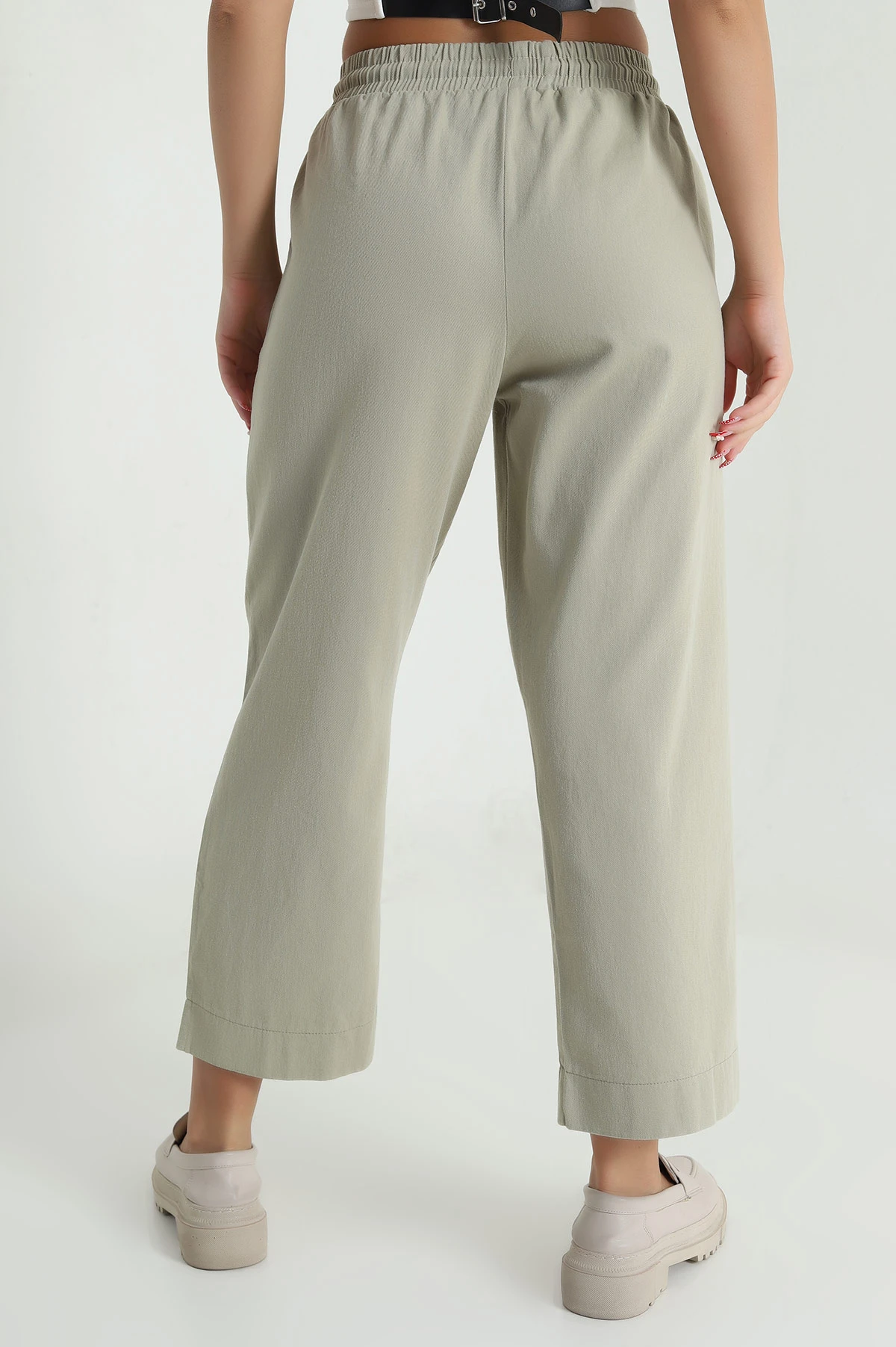 Zeytin Tencel Gabardin Kadın Pantolon 478627