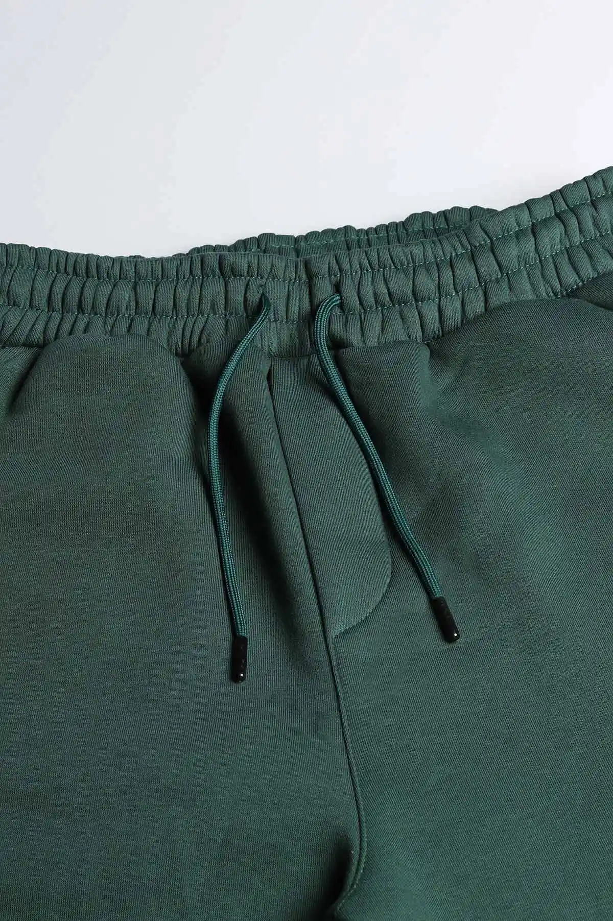Zümrüt Yeşili Baggy Üç İp Şardonlu Belden Bağlamalı Erkek Eşofman Altı 398053