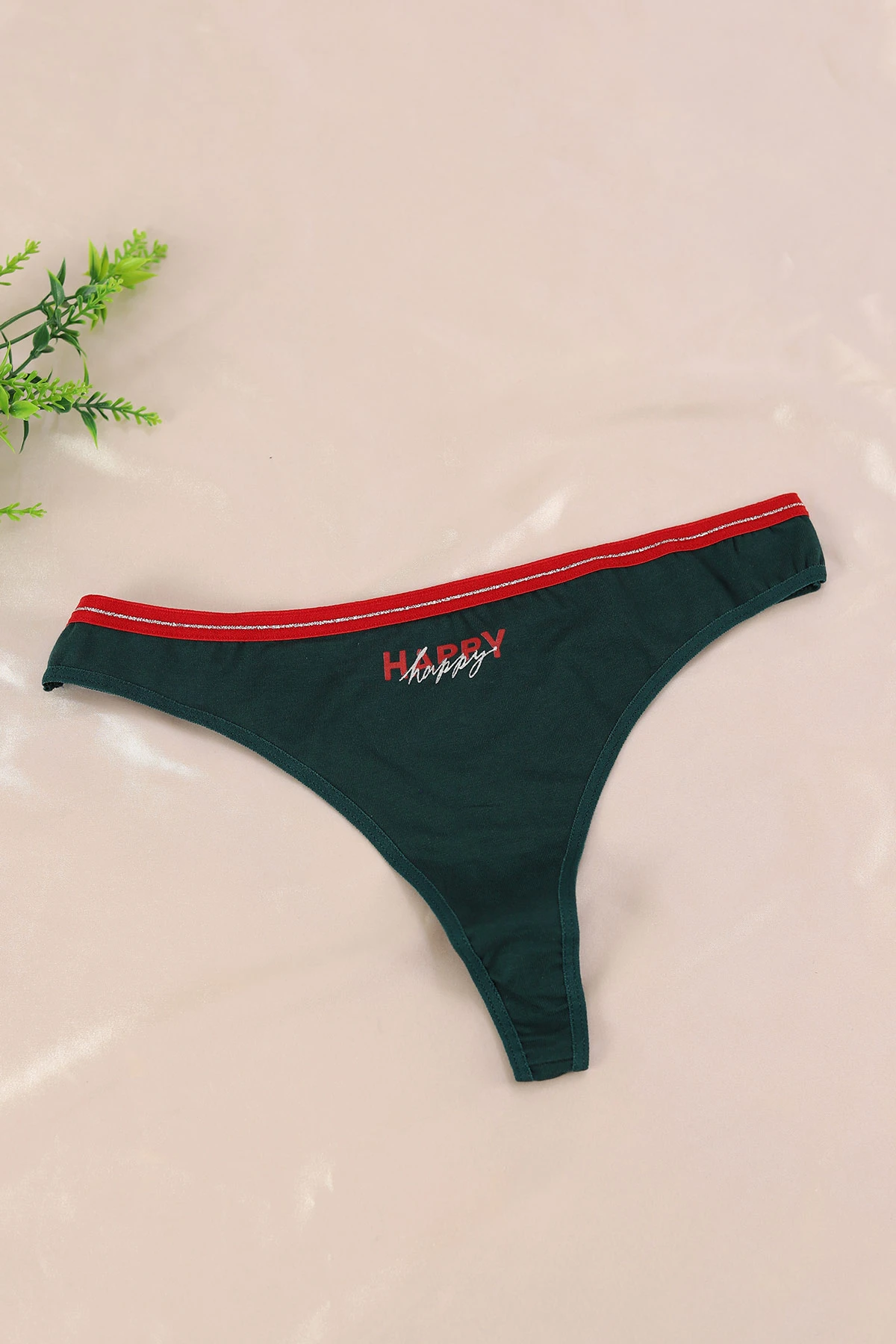 Zümrüt Yeşili Berrak Kadın String Külot 369562