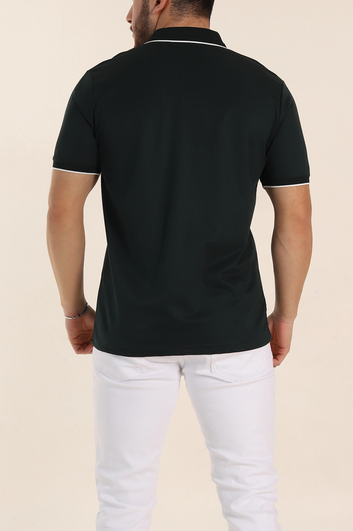 Zümrüt Yeşili Regular Fit Polo Yaka Erkek Tişört 338468