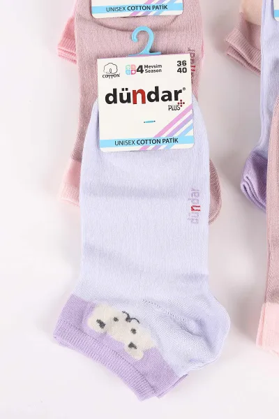 12'li Dört Mevsim Kadın Cotton Patik Çorap (36-40) 465622