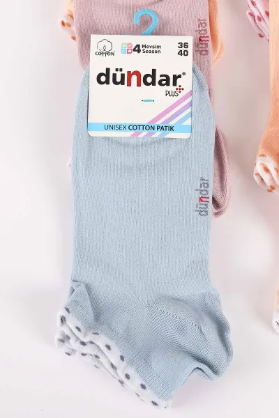 12'li Dört Mevsim Kadın Cotton Patik Çorap (36-40) 465623
