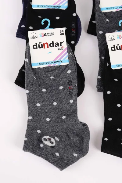 12'li Dört Mevsim Kadın Cotton Patik Çorap (36-40) 465626