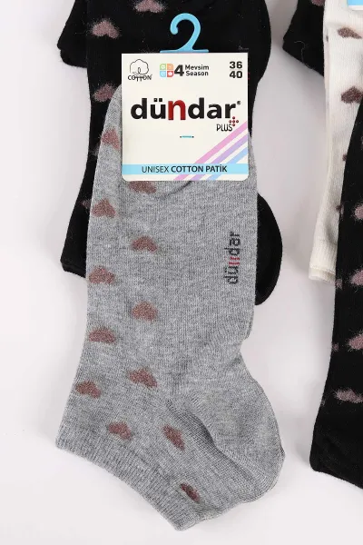 12'li Dört Mevsim Kadın Cotton Patik Çorap (36-40) 465627