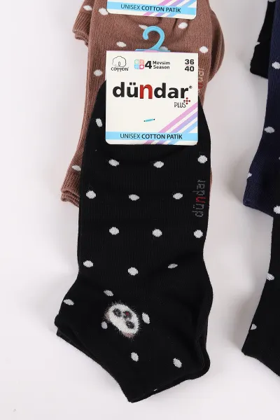 12'li Dört Mevsim Kadın Cotton Patik Çorap (36-40) 465630