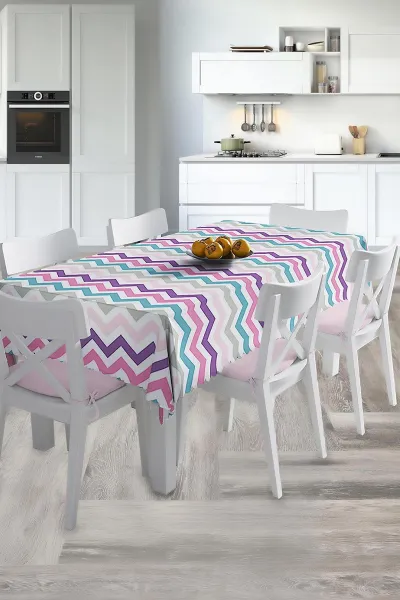 140x220 Dijital Baskılı Mordern  Masa Örtüsü 218993