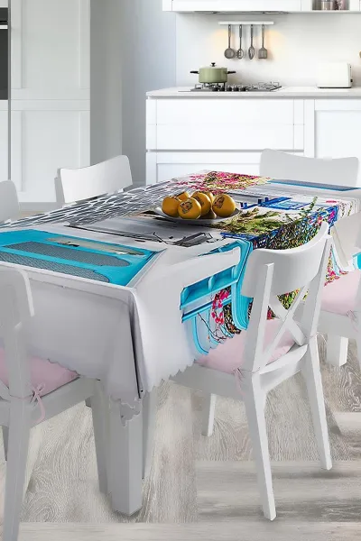 140x220 Dijital Baskılı Mordern  Masa Örtüsü 219005
