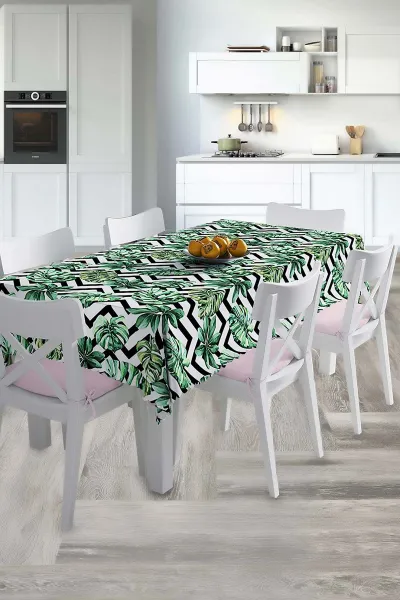 140x220 Dijital Baskılı Mordern  Masa Örtüsü 219030