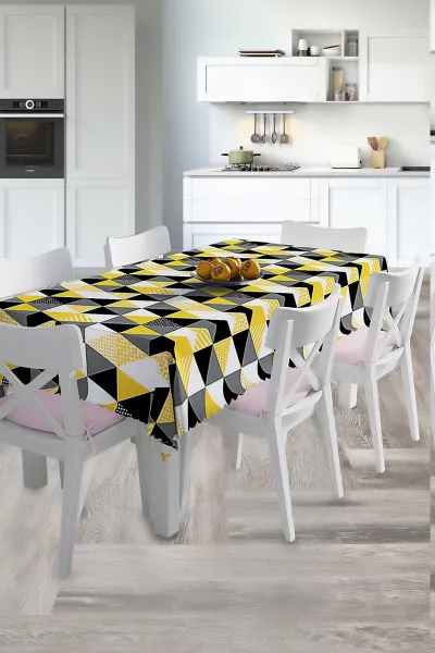 140x220 Dijital Baskılı Mordern  Masa Örtüsü 219031