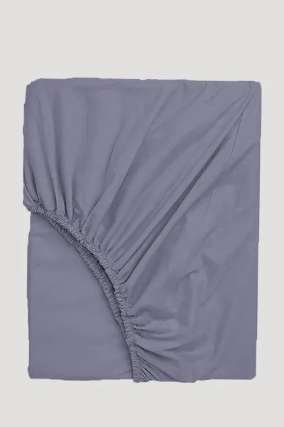 160x200 Antrasit Bella Home Ranforce Lastik Çarşaf Seti 205410