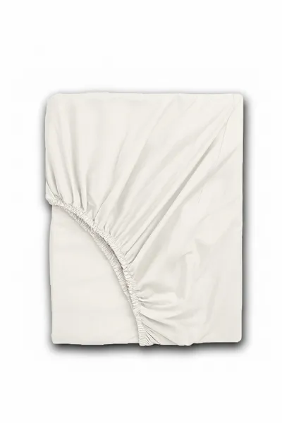 160x200 Krem Bella Home Ranforce Lastik Çarşaf Seti 205394