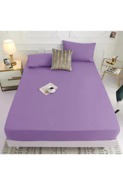 160x200 Lila Bella Home Ranforce Lastik Çarşaf Seti 205402