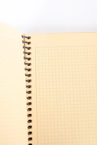17x24 Tokaç Kraft Kapak Lazer Kesim 100 Yaprak Kareli Defter 392082