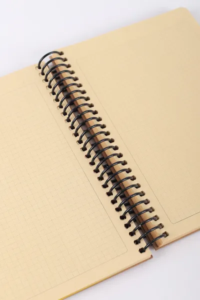 17x24 Tokaç Kraft Kapak Lazer Kesim 100 Yaprak Kareli Defter 413702