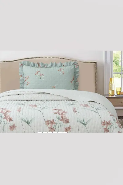 180x240 Cm Bella Home Tek Kişilik Breeze Desenli Yatak Örtüsü 395260