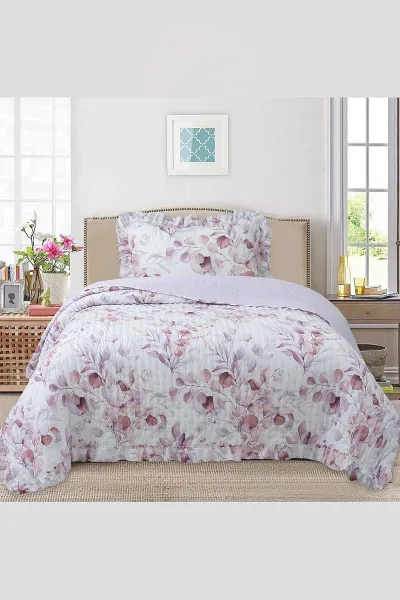 180x240 Cm Bella Home Tek Kişilik Breeze Desenli Yatak Örtüsü 395262