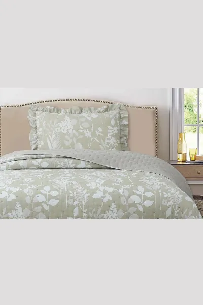 180x240 Cm Bella Home Tek Kişilik Breeze Desenli Yatak Örtüsü 395263