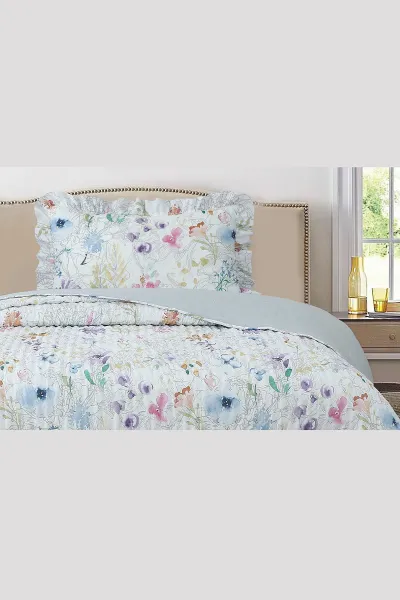 180x240 Cm Bella Home Tek Kişilik Breeze Desenli Yatak Örtüsü 395264