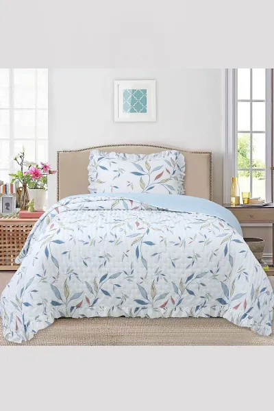 180x240 Cm Bella Home Tek Kişilik Breeze Desenli Yatak Örtüsü 395265