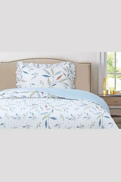 180x240 Cm Bella Home Tek Kişilik Breeze Desenli Yatak Örtüsü 395265