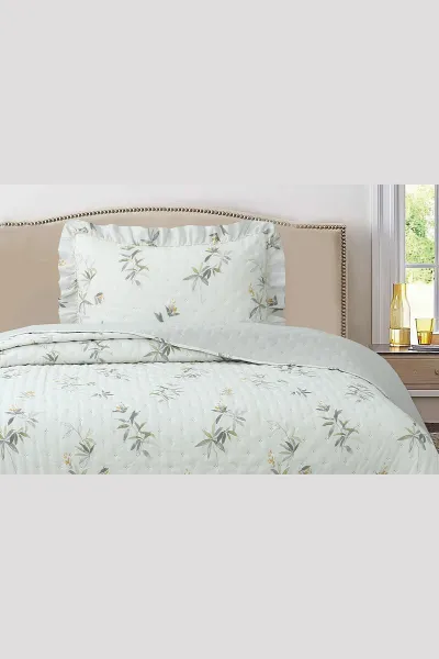 180x240 Cm Bella Home Tek Kişilik Breeze Desenli Yatak Örtüsü 395266