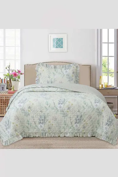 180x240 Cm Bella Home Tek Kişilik Breeze Desenli Yatak Örtüsü 395267