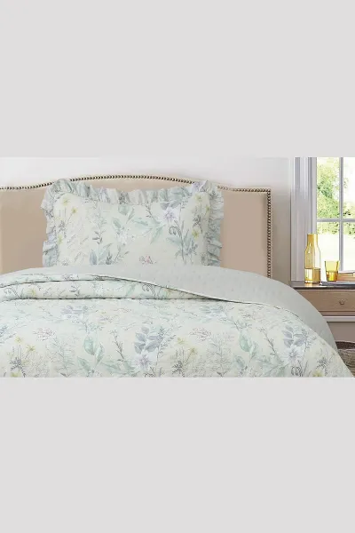 180x240 Cm Bella Home Tek Kişilik Breeze Desenli Yatak Örtüsü 395267