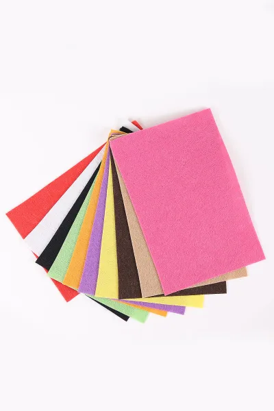 20x30 Cm Renkli Karışık Keçe 10'lu 1 Paket 449130