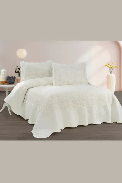 250X260 Cm Toyo Çift Kişilik Nakışlı Yatak Örtüsü 349930