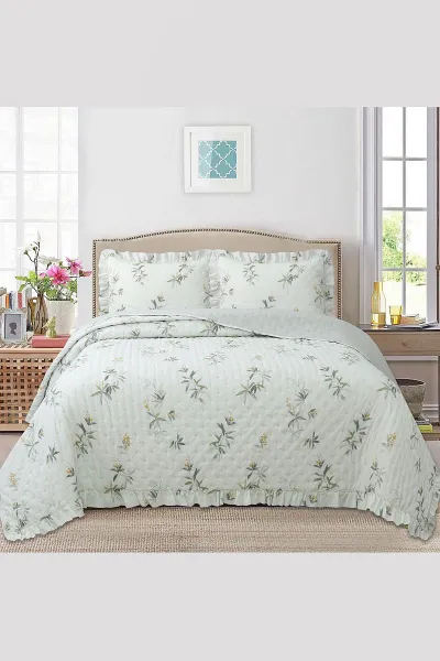 260x240 Cm Bella Home Çift Kişilik Breeze Desenli Yatak Örtüsü 395272