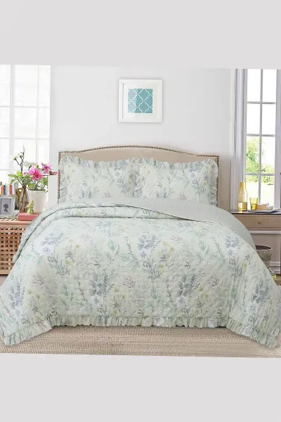 260x240 Cm Bella Home Çift Kişilik Breeze Desenli Yatak Örtüsü 395279