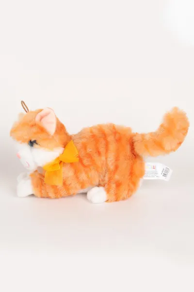 30 Cm İri Gözlü Sesli Peluş Kedi Oyuncağı 339369