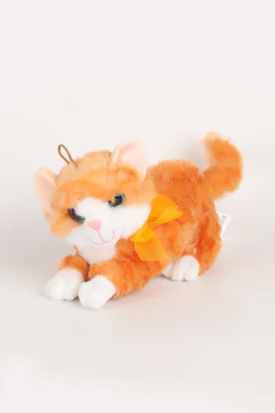 30 Cm İri Gözlü Sesli Peluş Kedi Oyuncağı 339369