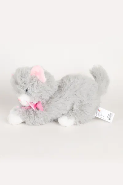 30 Cm İri Gözlü Sesli Peluş Kedi Oyuncağı 339370