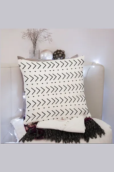 43x43 Dijital Baskılı Fermuarlı Modern Kırlent Kılıfı 350821