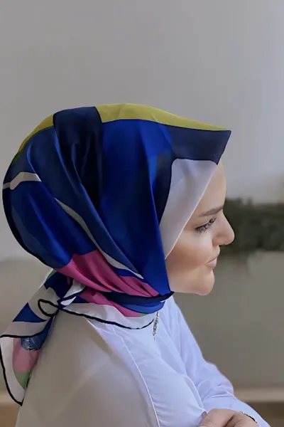 90x90 Baskılı El Dikimi Soft Eşarp 278547